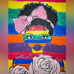 A Case of the Stripes Painting